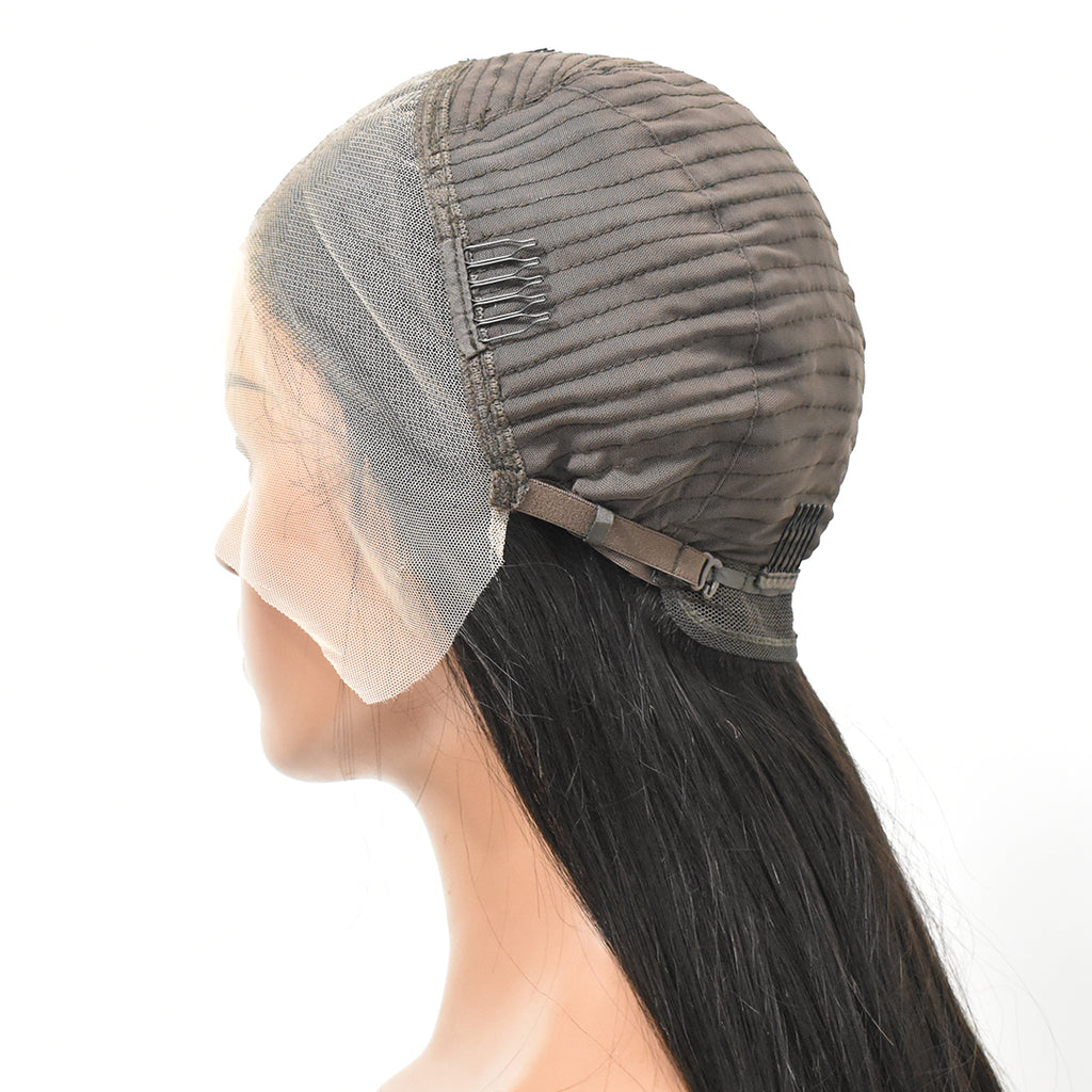 HiArt Hair Virgin Straight Human Hair 13x4 Transparent Lace Wig Fast Shipping