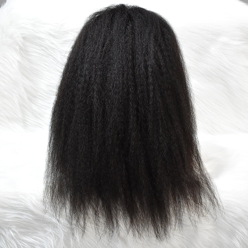 HiArt Hair Virgin Kinky Straight Human Hair 13x4 HD Lace Wig Fast Shipping
