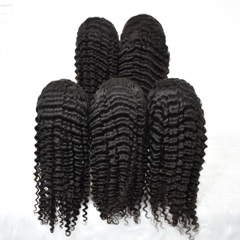 HiArt Hair Virgin Deep Wave Human Hair 13x4 HD Lace Wig Fast Shipping
