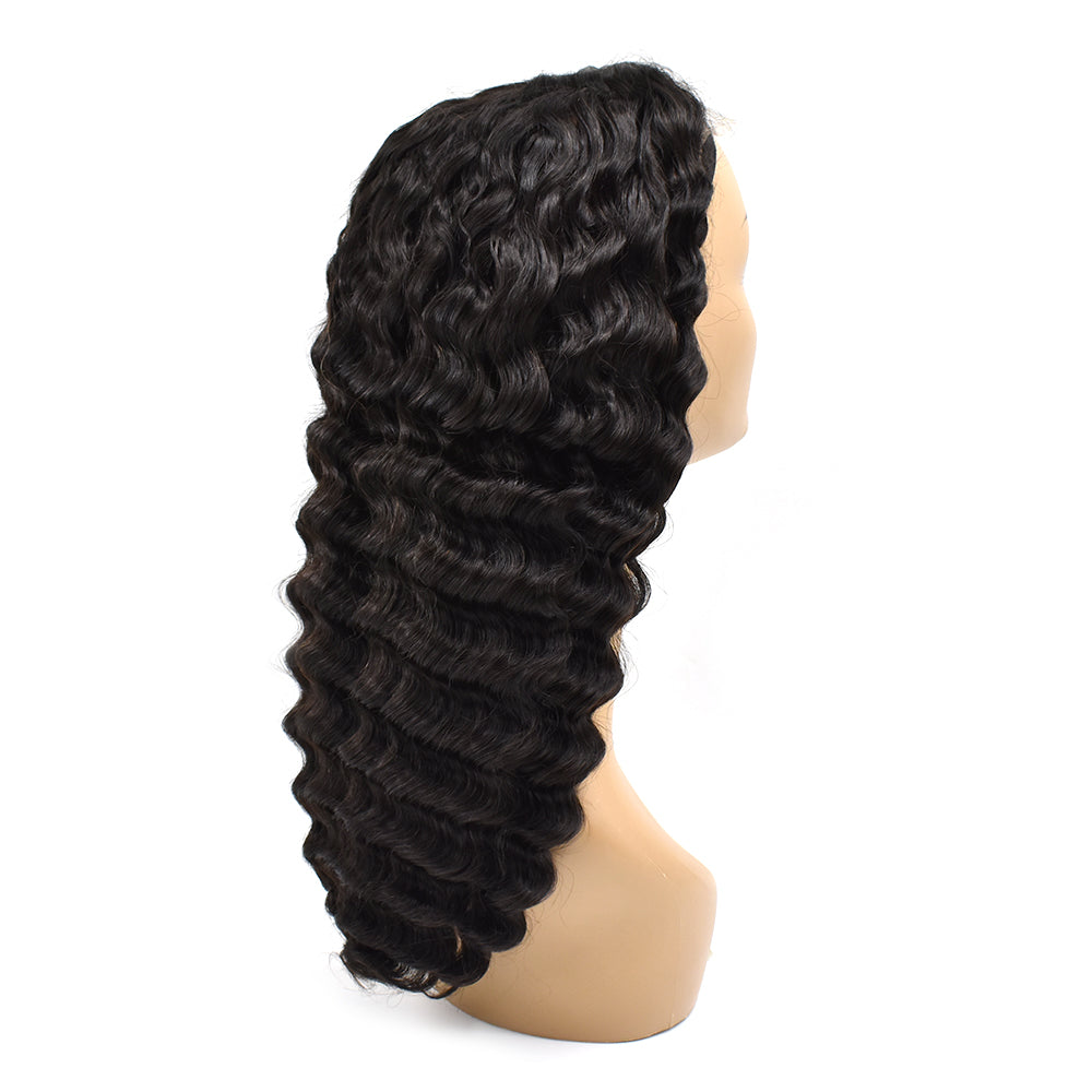 HiArt Hair Virgin Deep Wave Human Hair 5x5 HD Lace Wig Fast Shipping