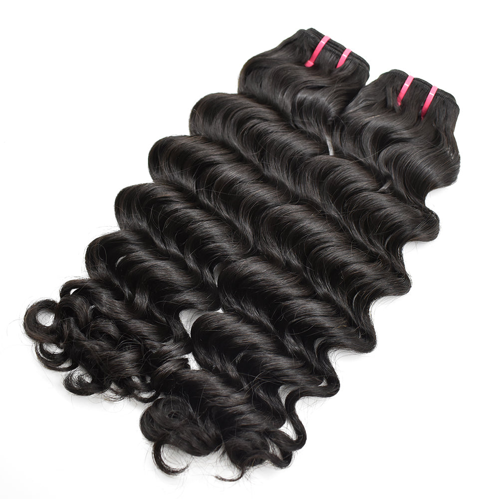 HiArt Hair Virgin Indian Raw Deep Body Wave Hair Weaving Human Hair Bundles Fast Shipping