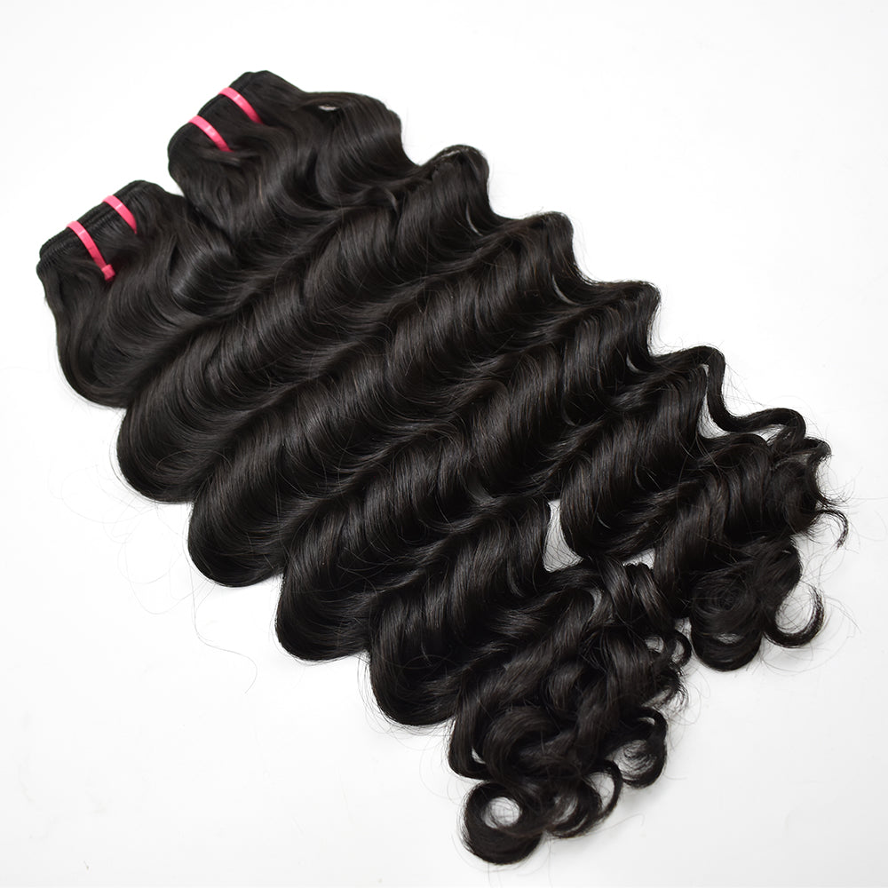 HiArt Hair Virgin Indian Raw Deep Body Wave Hair Weaving Human Hair Bundles Fast Shipping