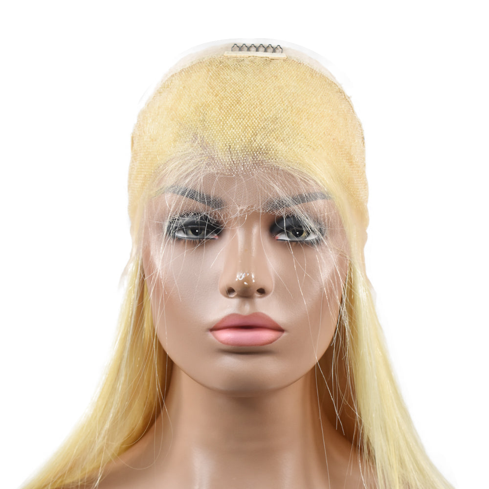 HiArt Hair Virgin Blonde Color 613 Straight Human Hair 13x4 HD Lace Wig Fast Shipping