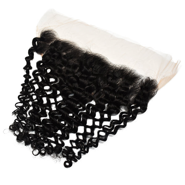 HiArt Hair Virgin Curly Human Hair 13x4 Transparent Lace Frontal Fast Shipping