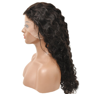 HiArt Hair Virgin Water Wave Human Hair 13x4 Transparent Lace Wig Fast Shipping