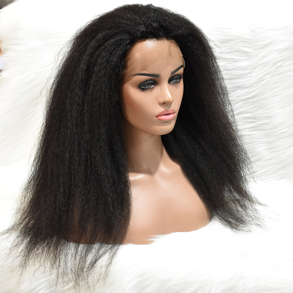 HiArt Hair Virgin Kinky Straight Human Hair 13x4 HD Lace Wig Fast Shipping