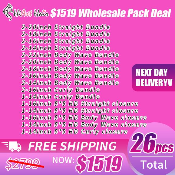 HiArt Hair 26 PCS Wholesale Pack Deal Free Shipping
