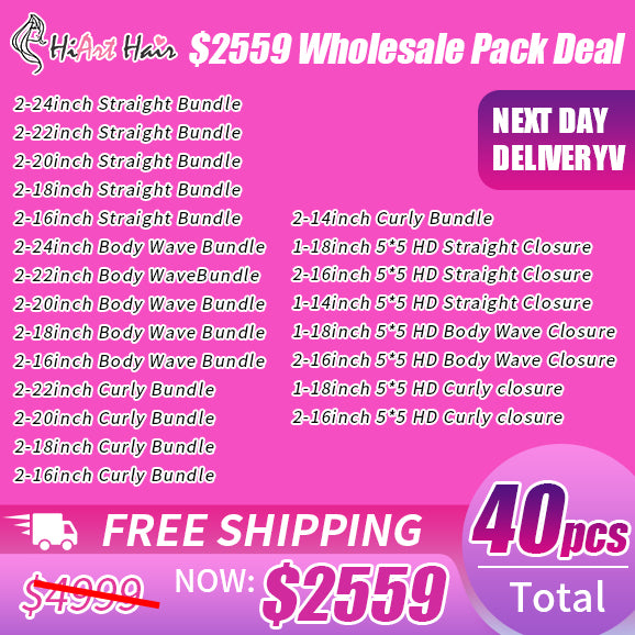 HiArt Hair 40 PCS Wholesale Pack Deal Free Shipping