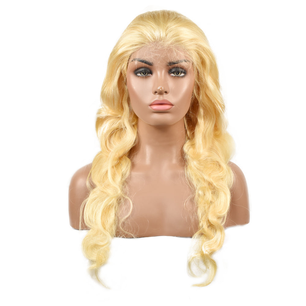 HiArt Hair Virgin Blonde Color 613 Body Wave Human Hair 5x5 HD Lace Wig Fast Shipping