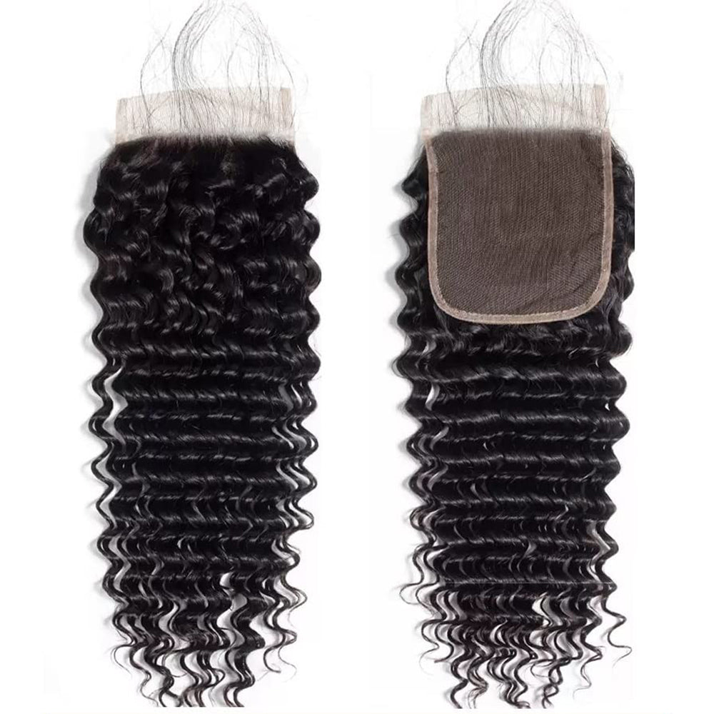 HiArt Hair Virgin Deep Wave Human Hair 4x4 HD Lace Closure Fast Shipping