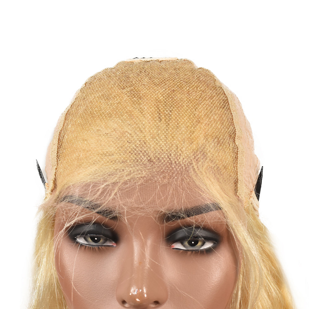 HiArt Hair Virgin Blonde Color 613 Body Wave Human Hair 5x5 HD Lace Wig Fast Shipping