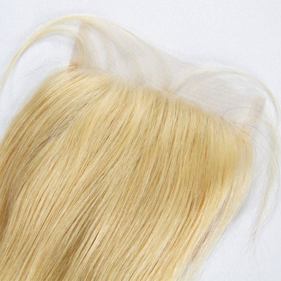 HiArt Hair Virgin Blonde Color 613 Straight Human Hair 5x5 HD Lace Closure Fast Shipping