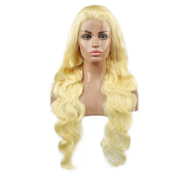 HiArt Hair Virgin Blonde Color 613 Body Wave Human Hair 13x6 HD Lace 200% High Density Wig Fast Shipping