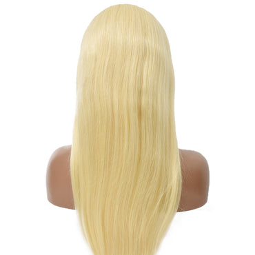 HiArt Hair Virgin Blonde Color 613 Straight Human Hair 13x4 Transparent Lace Wig Fast Shipping