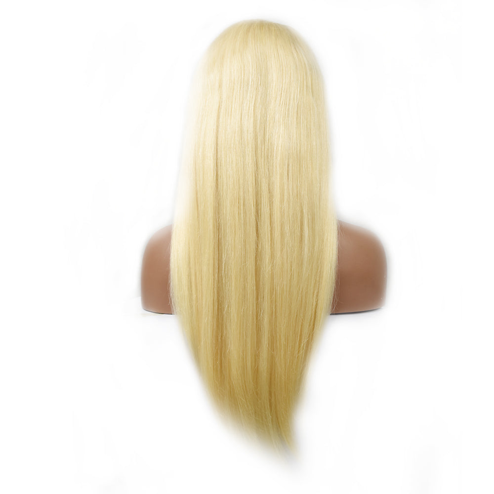 HiArt Hair Virgin Blonde Color 613 Straight Human Hair 5x5 Transparent Lace Wig Fast Shipping