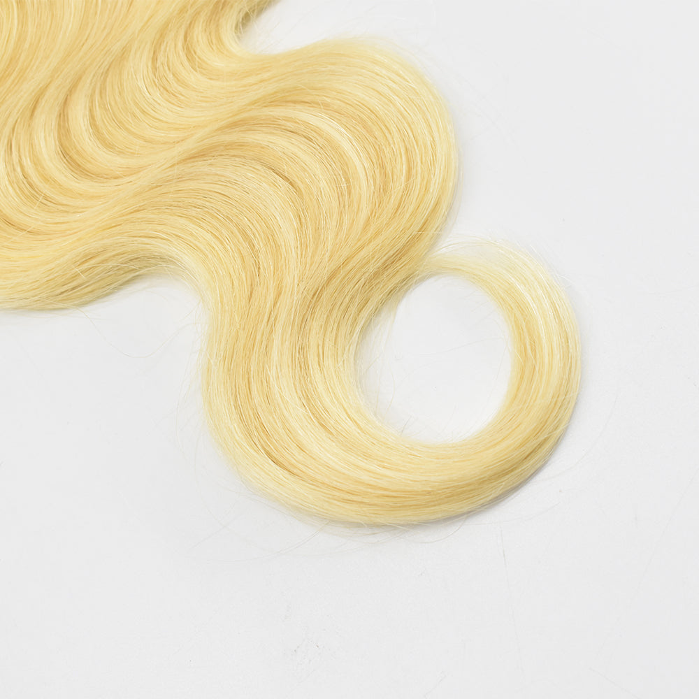 HiArt Hair Virgin Brazilian Blonde Color 613 Body Wave Hair Weaving Human Hair Bundles Fast Shipping