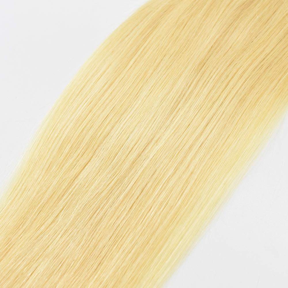 HiArt Hair Virgin Brazilian Blonde Color 613 Straight Hair Weaving Human Hair Bundles Fast Shipping