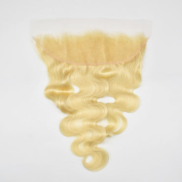 HiArt Hair Virgin Blonde Color 613 Body Wave Human Hair 13x4 Transparent Lace Frontal Fast Shipping