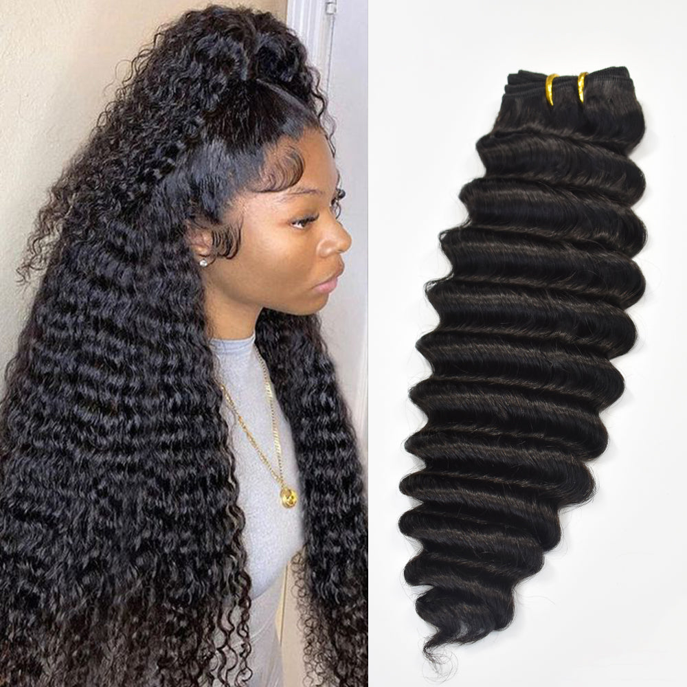 HiArt Hair Virgin Brazilian Deep Wave Hair Weaving Human Hair Bundles Fast Shipping