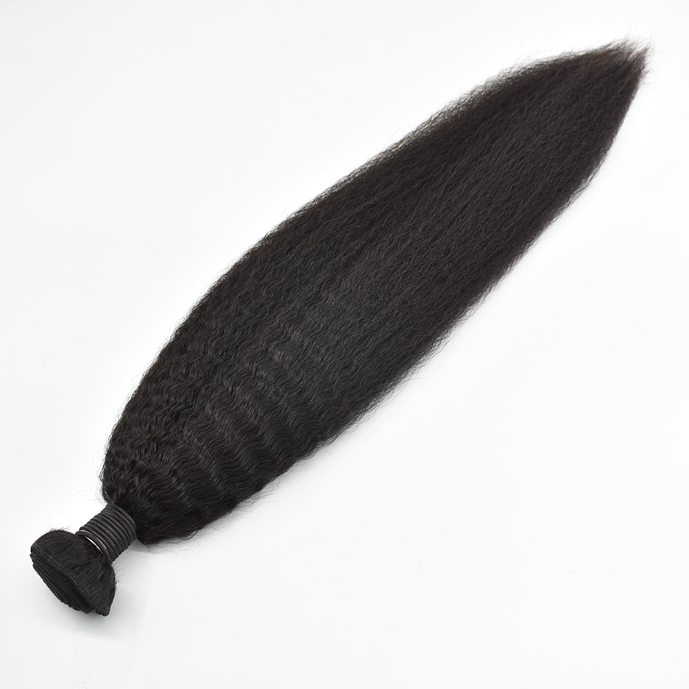 HiArt Hair Virgin Brazilian Kinky Straight Hair Weaving Human Hair Bundles Fast Shipping
