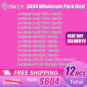 HiArt Hair 12 PCS Wholesale Pack Deal Free Shipping $604