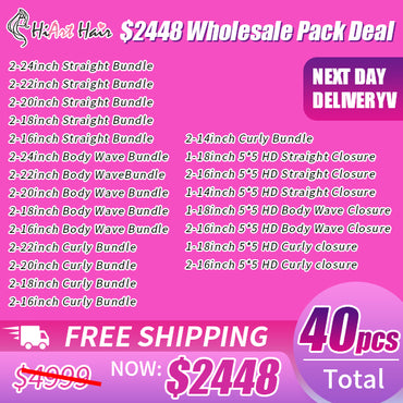 HiArt Hair 40 PCS Wholesale Pack Deal Free Shipping $2448