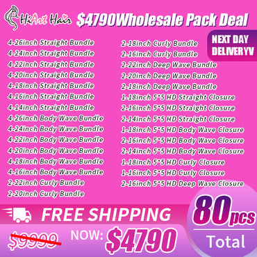 HiArt Hair 80 PCS Wholesale Pack Deal Free Shipping $4790