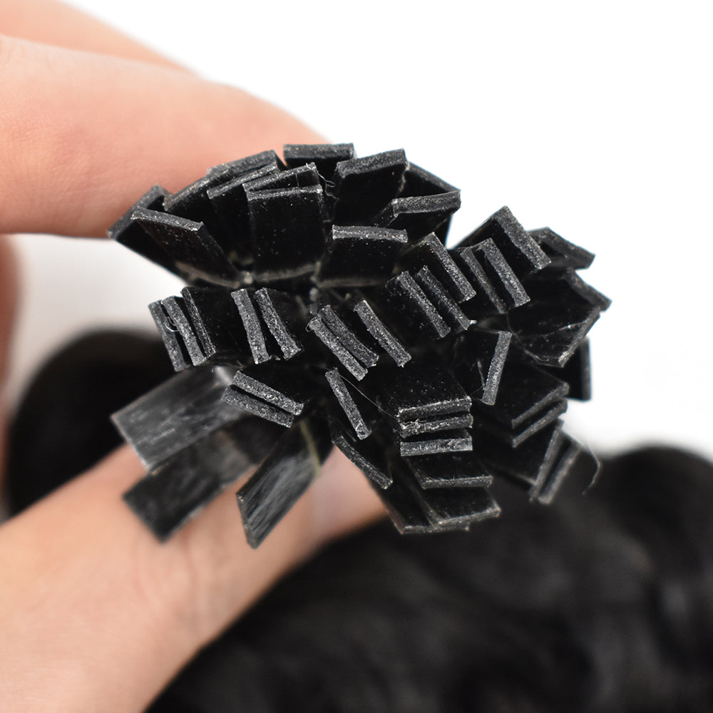 HiArt Hair Virgin Brazilian Curly Flat Tip Hair Extensions For Black Women Fast Shipping