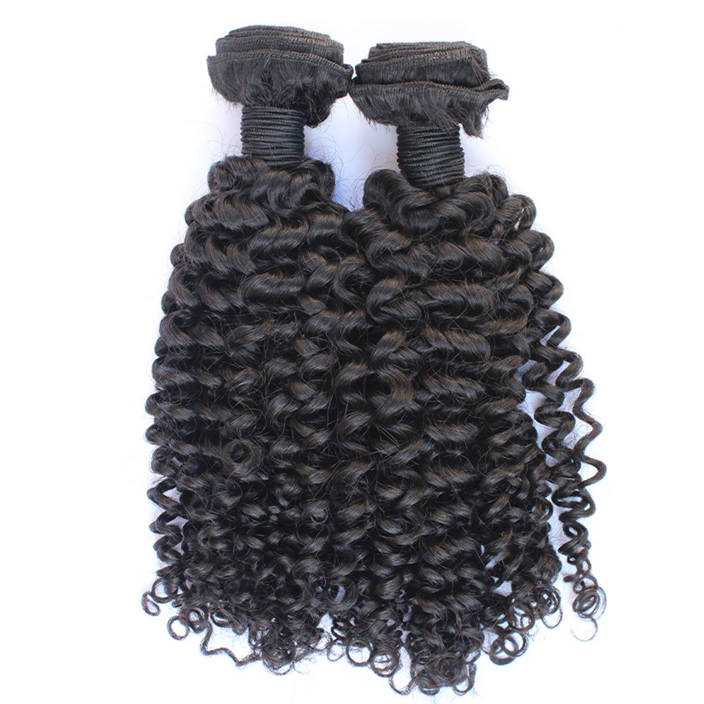 HiArt Hair Virgin Brazilian Kinky Curly Hair Weaving Human Hair Bundles Fast Shipping