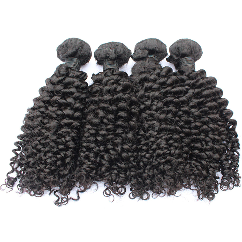 HiArt Hair Virgin Brazilian Kinky Curly Hair Weaving Human Hair Bundles Fast Shipping