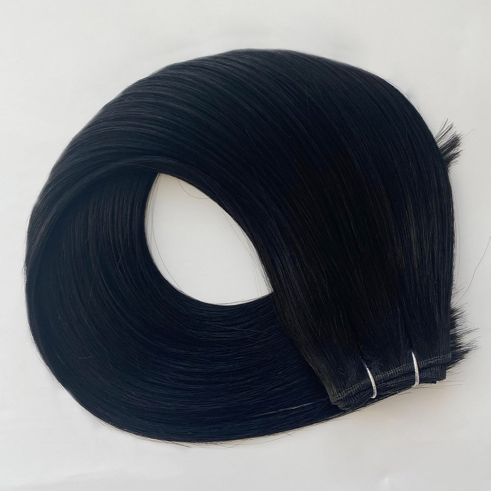 Straight Machine Weft 100g Cuticle Virgin Human Hair