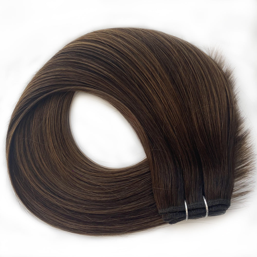 Straight Machine Weft 100g Cuticle Virgin Human Hair