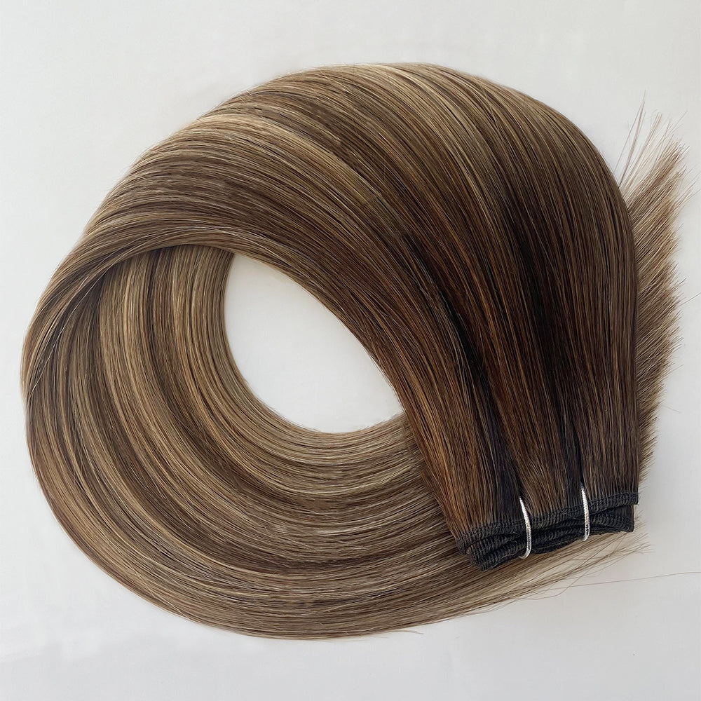 Straight Machine Weft 100g Cuticle Virgin Human Hair