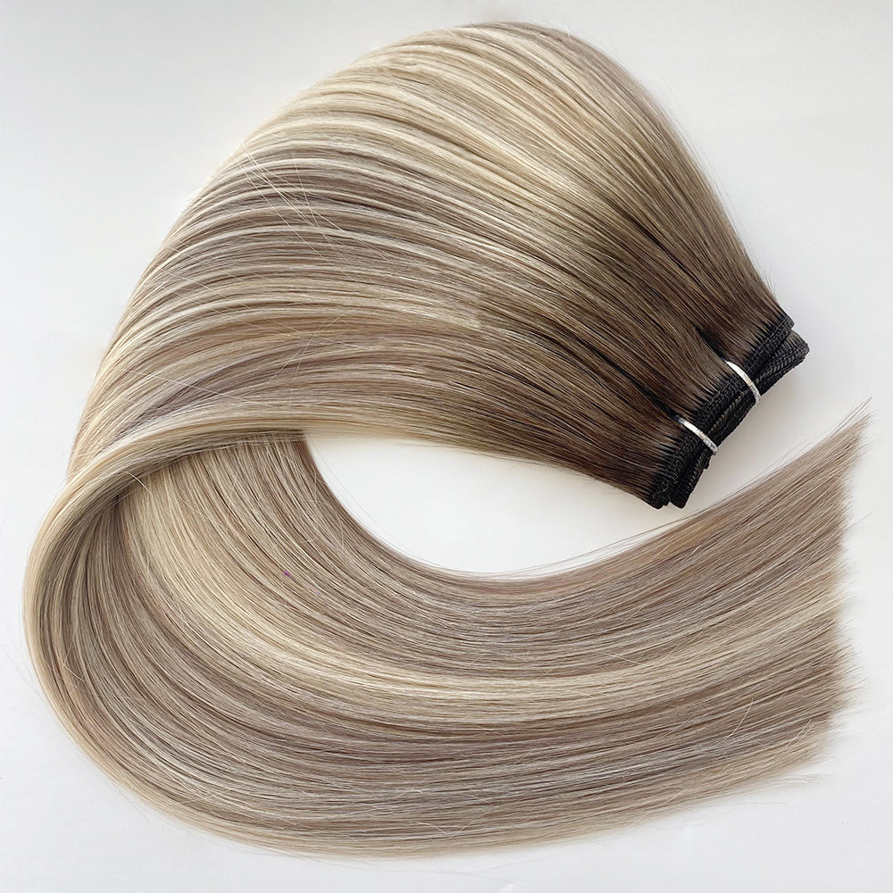 Straight Machine Weft 100g Cuticle Virgin Human Hair