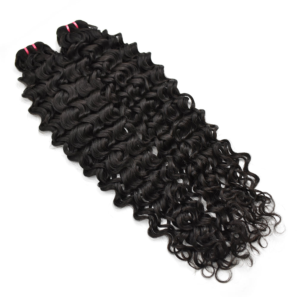 HiArt Hair Virgin Indian Raw Water Wave Hair Weaving Human Hair Bundles Fast Shipping