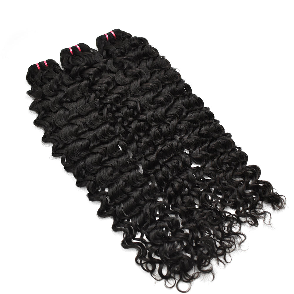 HiArt Hair Virgin Indian Raw Water Wave Hair Weaving Human Hair Bundles Fast Shipping