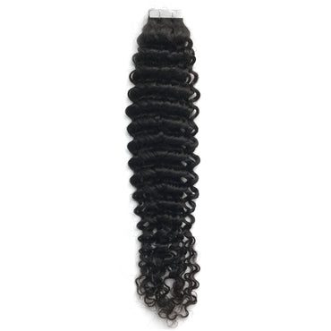 HiArt Hair Virgin Brazilian Curly Tape In Hair Extensions For Black Women Fast Shipping