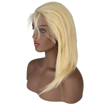 HiArt Hair Blonde Color 613 Virgin Straight Human Hair Lace Wig Fast Shipping True Size