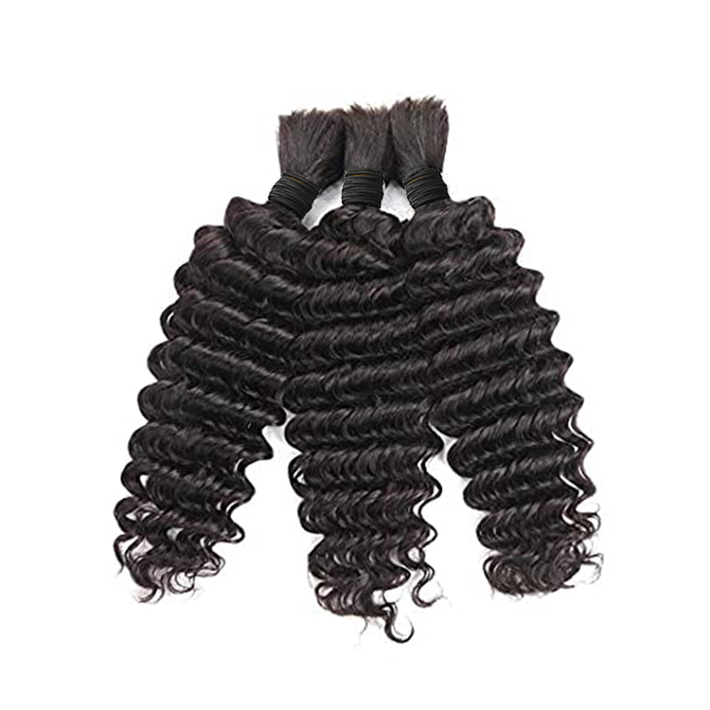 HiArt Hair Virgin Deep Wave Bulk Hair Fast Shipping