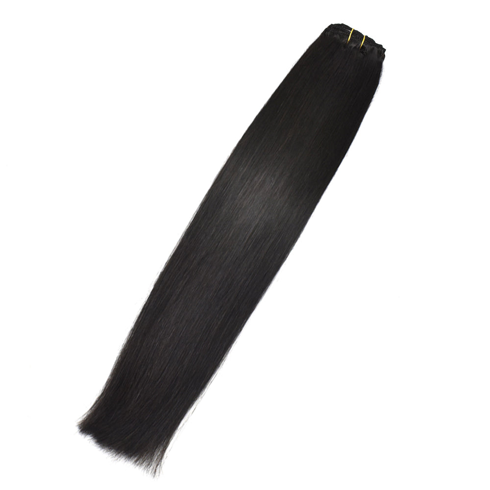 HiArt Hair Virgin Brazilian Straight Clip In Hair Extensions For Black Women Fast Shipping