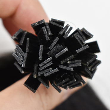 HiArt Hair Virgin Brazilian Straight Flat Tip Hair Extensions For Black Women Fast Shipping