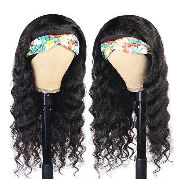 HiArt Hair Virgin Deep Wave Human Hair Band Wig Fast Shipping