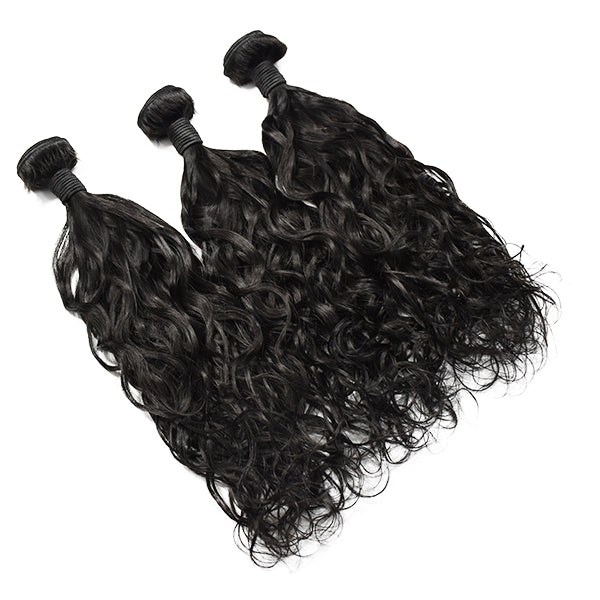 HiArt Hair Virgin Brazilian Wavy Natural Wave Hair Weaving Human Hair Bundles Fast Shipping