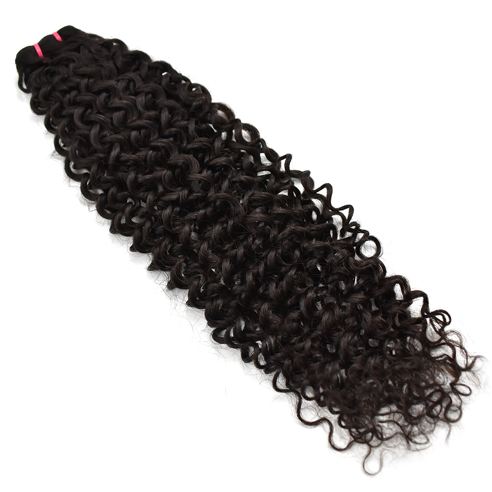HiArt Hair Virgin Indian Raw Curly Hair Weaving Human Hair Bundles Fast Shipping