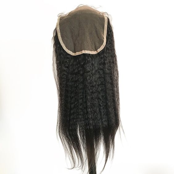 HiArt Hair Virgin Yaki Straight Human Hair 5x5 Transparent Lace Closure Fast Shipping