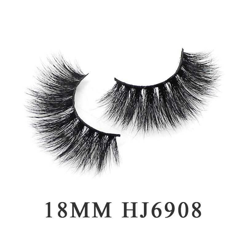 Luxury 18mm 3d Mink Eyelash Super Soft Band Full Strip Lashes Suit for Daily