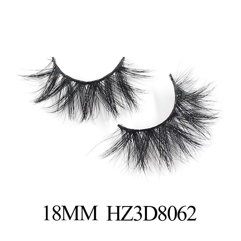 Luxury 18mm 3d Mink Eyelash Super Soft Band Full Strip Lashes Suit for Daily