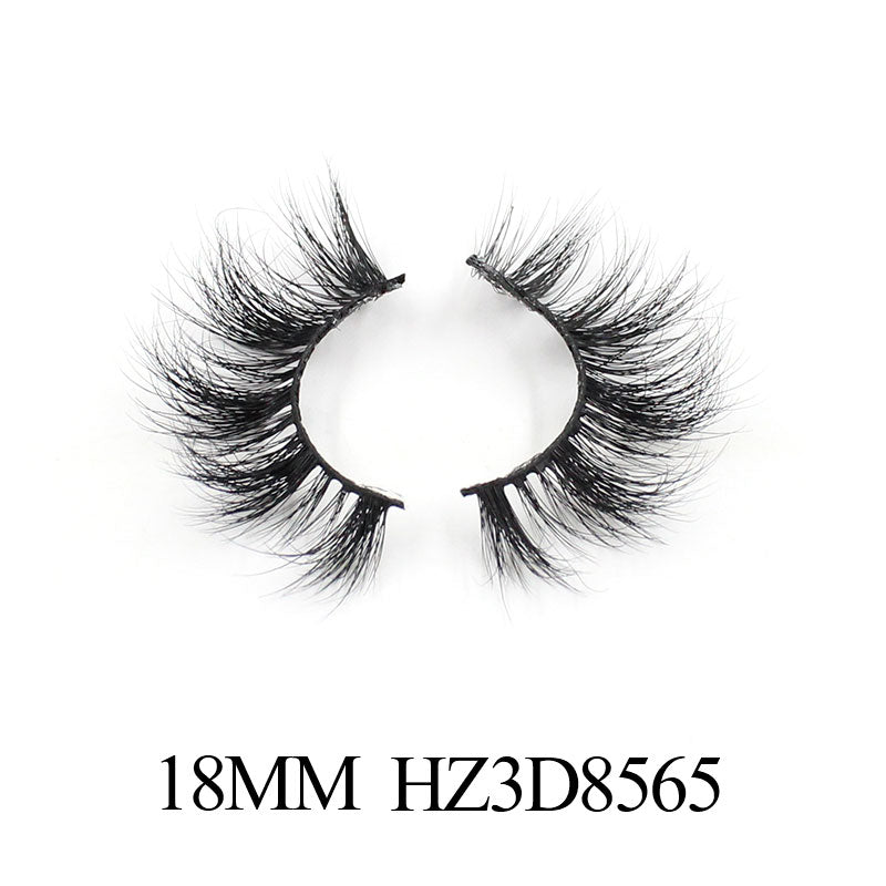 Luxury 18mm 3d Mink Eyelash Super Soft Band Full Strip Lashes Suit for Daily