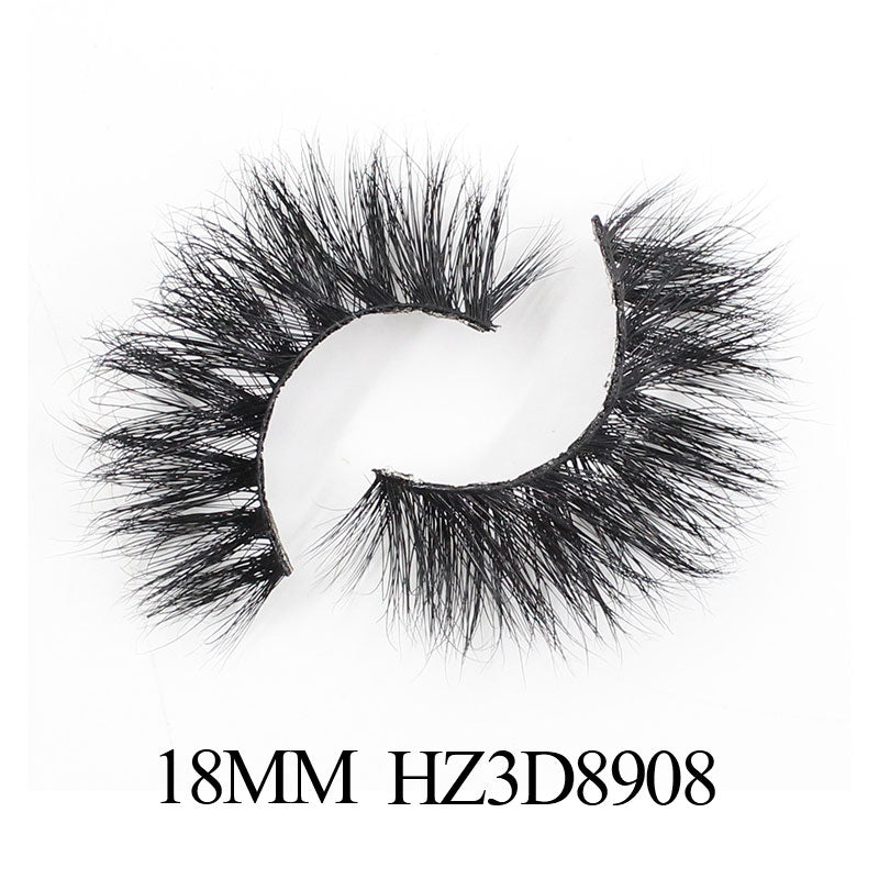 Luxury 18mm 3d Mink Eyelash Super Soft Band Full Strip Lashes Suit for Daily