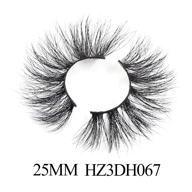 Luxury 25mm 5d Mink Eyelash Super Fluffy Curl Up Full Strip Lashes